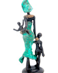 Bronze 15 cm vert n°9