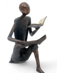 Bronze assis à poser 55 cm noir n°1 Bronzes d'Afrique