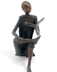 Bronze assis à poser 55 cm noir n°1 Bronzes d'Afrique