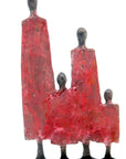 Famille 4 personnages rouge n°3