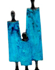 Famille 3 personnages bleu n°3
