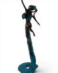 Bronze Issouf danseuse 70 cm bleu n°2