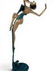 Bronze Issouf danseuse 70 cm bleu n°3