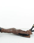 Bronze allongé 50 cm marron n°1 Bronzes d'Afrique