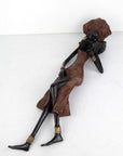 Bronze allongé 50 cm marron n°2 Bronzes d'Afrique