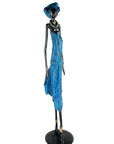 Bronze Issouf 80 cm bleu n°2 Bronzes d'Afrique