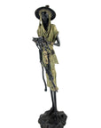 Bronze Issouf Berger Dogon 70 cm vert n°2 Bronzes d'Afrique