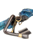 Bronze allongé 50 cm bleu n°1 Bronzes d'Afrique
