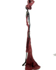 Bronze sans socle 55 cm rouge n°2 Bronzes d'Afrique