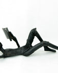 Bronze allongé 20 cm noir n°8 Bronzes d'Afrique
