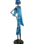 Bronze Issouf 110 cm bleu n°1 Bronzes d'Afrique