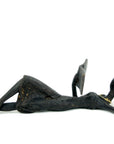 Bronze allongé 20 cm noir n°3 Bronzes d'Afrique