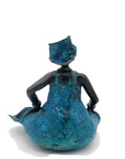 Bronze Big Mama 15 cm bleu n°1 Bronzes d'Afrique