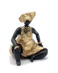 Bronze Big Mama 15 cm doré n°1 Bronzes d'Afrique