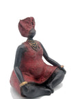 Bronze Big Mama 20 cm rouge n°1 Bronzes d'Afrique