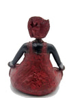 Bronze Big Mama 20 cm rouge n°1 Bronzes d'Afrique