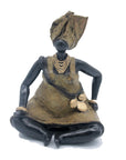 Bronze Big Mama 25 cm vert n°1 Bronzes d'Afrique