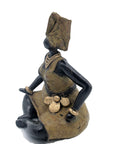 Bronze Big Mama 25 cm vert n°1 Bronzes d'Afrique