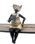 Bronze Big Mama 25 cm doré n°2 Bronzes d'Afrique
