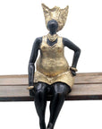Bronze Big Mama 25 cm doré n°4 Bronzes d'Afrique