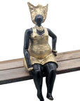 Bronze Big Mama 25 cm doré n°4 Bronzes d'Afrique
