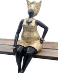 Bronze Big Mama 25 cm doré n°4 Bronzes d'Afrique