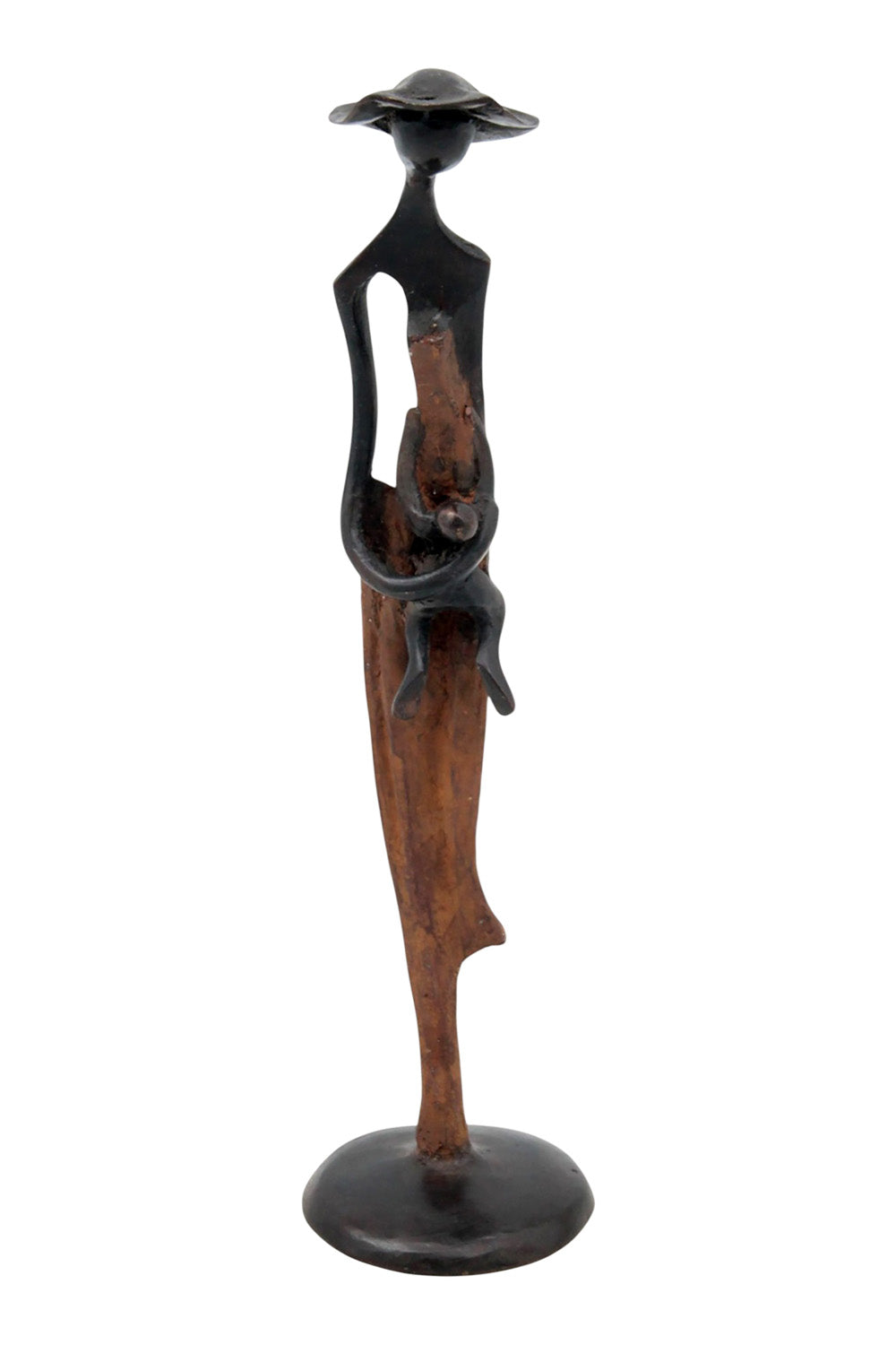 Abdoulaye's bronze 25cm brown n°10 