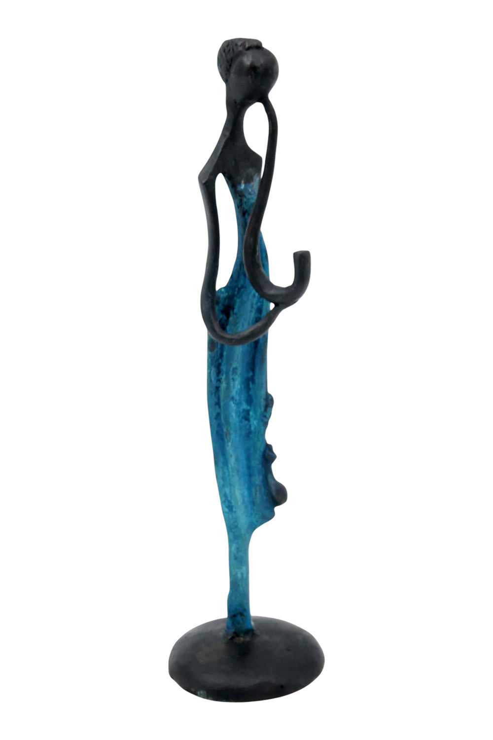 Abdoulaye's bronze 25cm blue n°8 