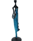 Abdoulaye's bronze 25cm blue n°8 