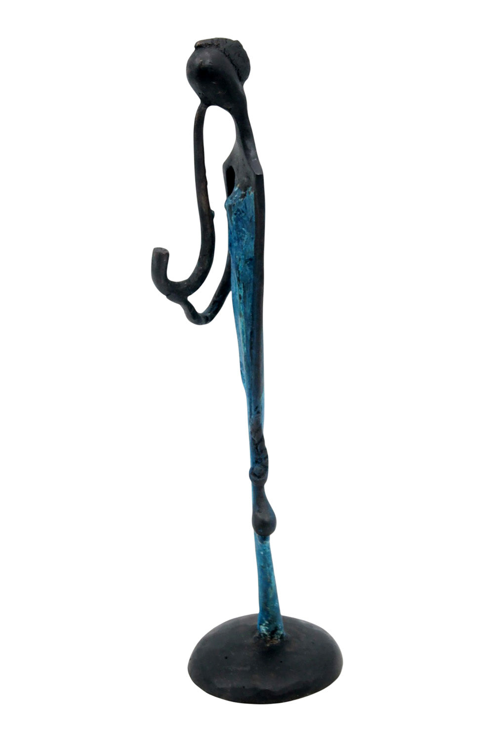 Abdoulaye's bronze 25cm blue n°8 