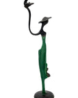 Abdoulaye's bronze 25cm green n°7 