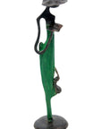 Abdoulaye's bronze 25cm green n°9 