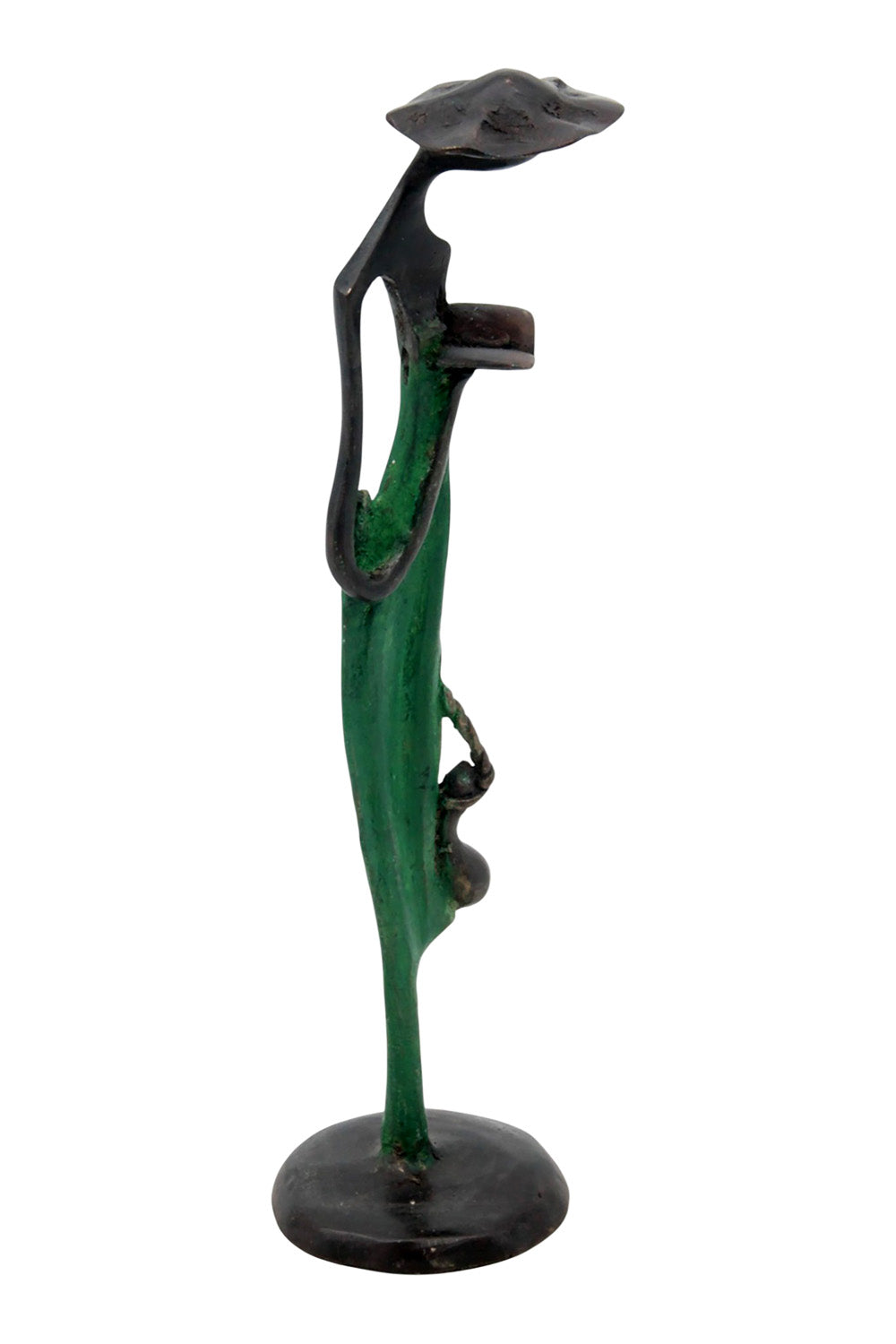 Abdoulaye's bronze 25cm green n°9 