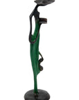 Abdoulaye's bronze 25cm green n°9 