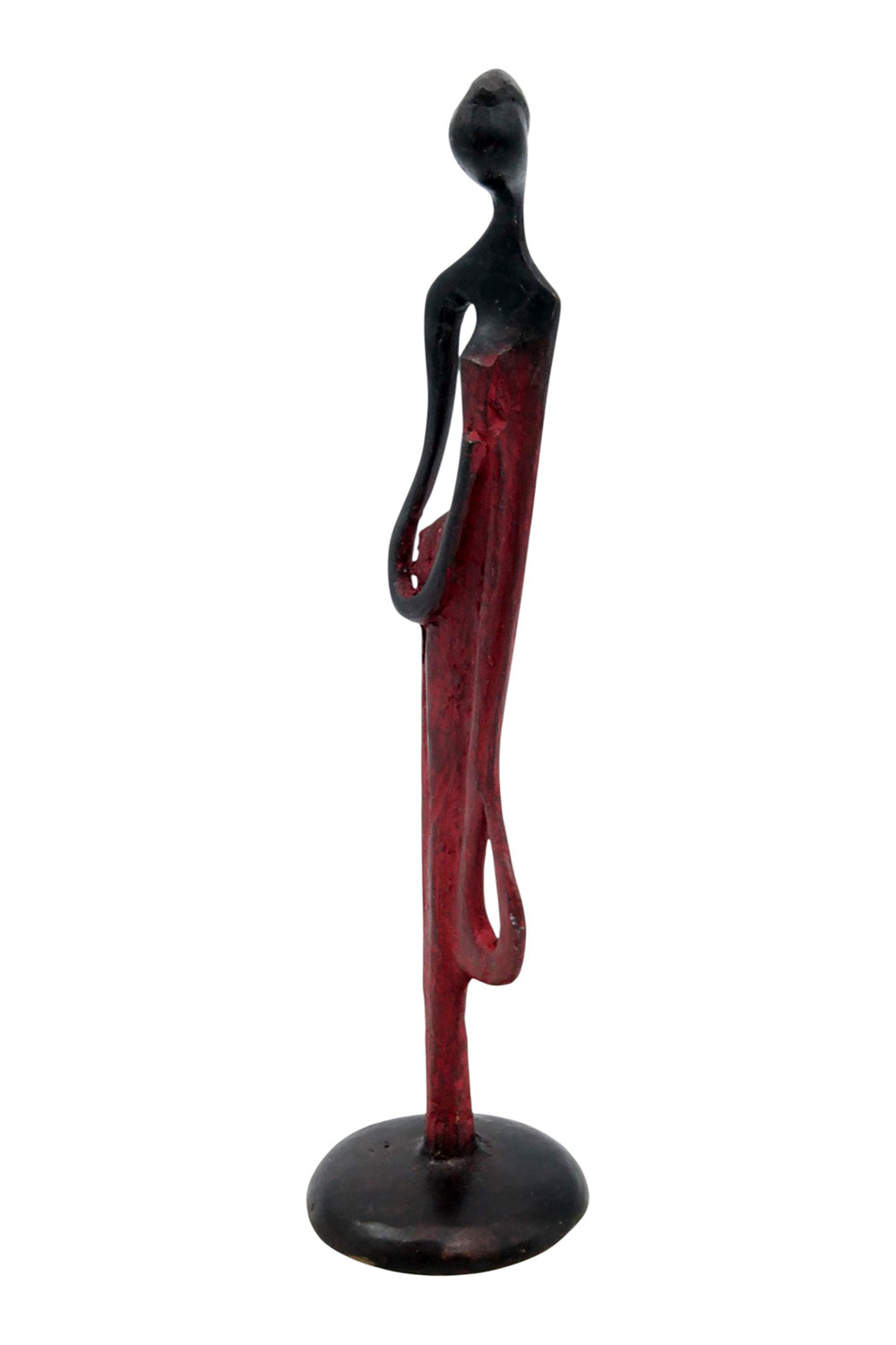 Abdoulaye's bronze 25cm red n°1 