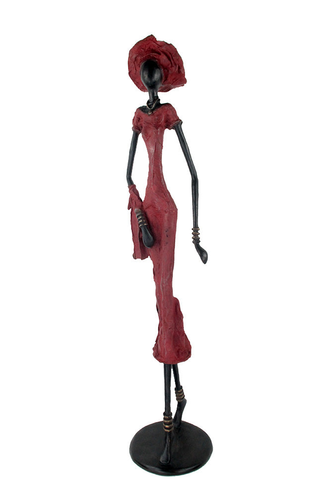 Bronze Issouf 80 cm rouge n°4 