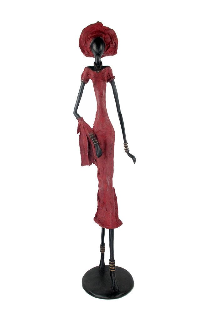 Bronze Issouf 80 cm rouge n°4 