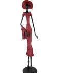 Bronze Issouf 80 cm rouge n°4 