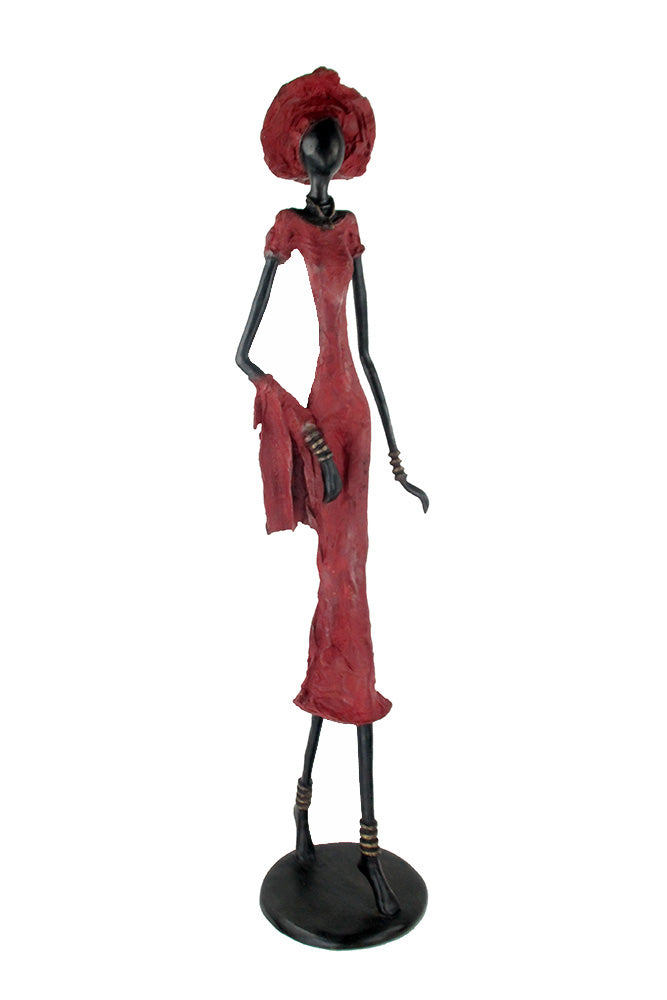 Bronze Issouf 80 cm rouge n°4 