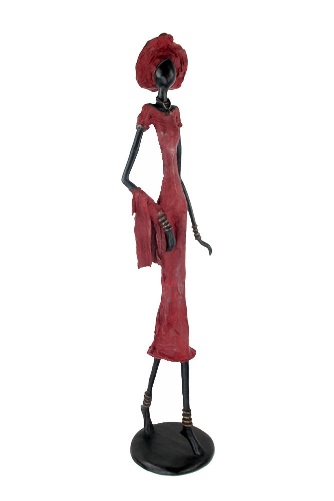 Bronze Issouf 80 cm rouge n°4 