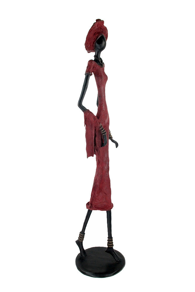 Bronze Issouf 80 cm rouge n°4 