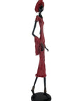 Bronze Issouf 80 cm rouge n°4 