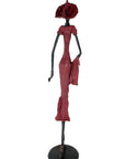 Bronze Issouf 80 cm rouge n°4 
