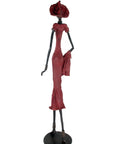 Bronze Issouf 80 cm rouge n°4 