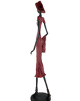 Bronze Issouf 80 cm rouge n°4 
