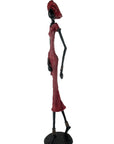Bronze Issouf 80 cm rouge n°4 