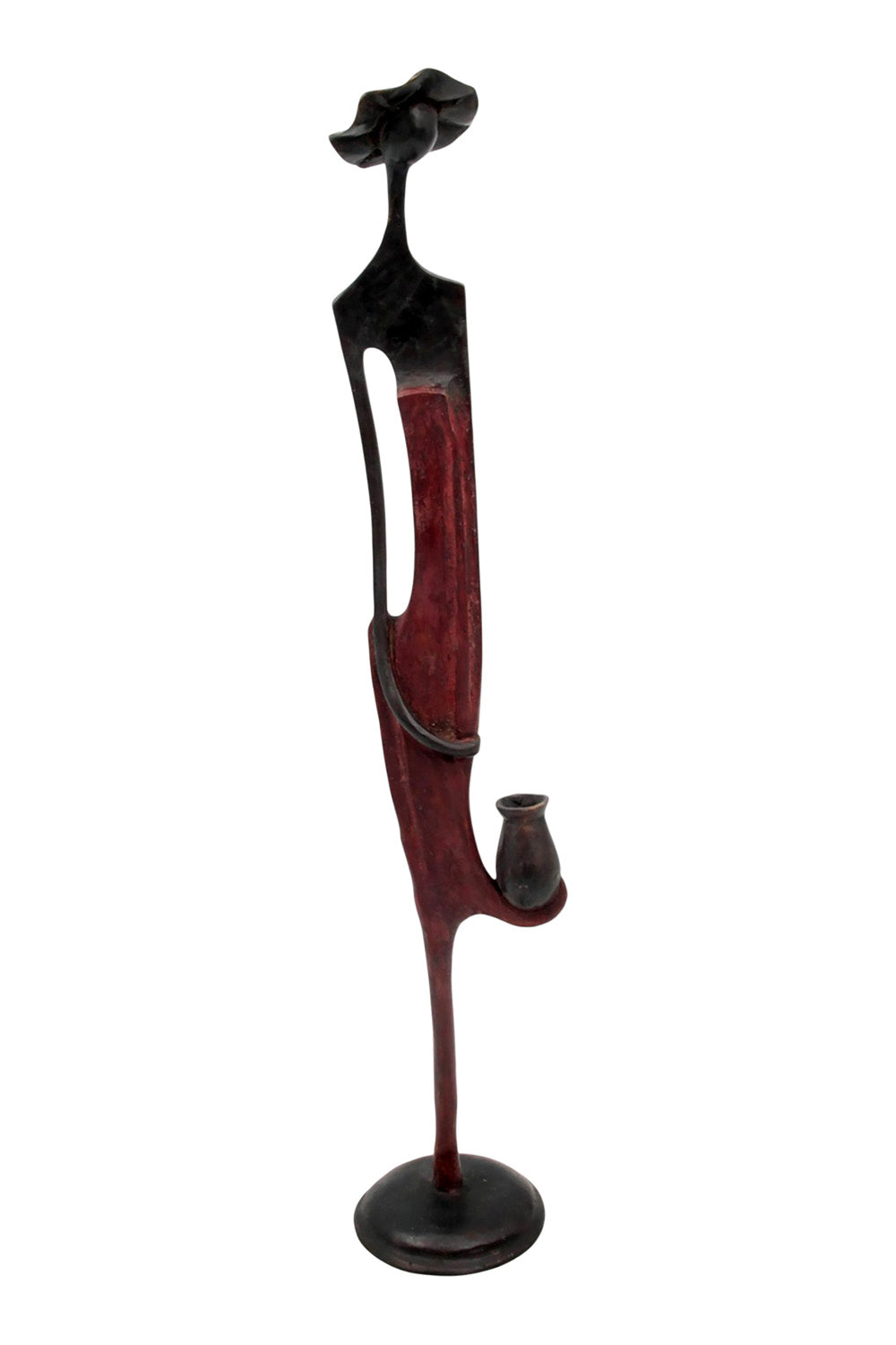 Bronze d'Abdoulaye 55cm rouge n°1 