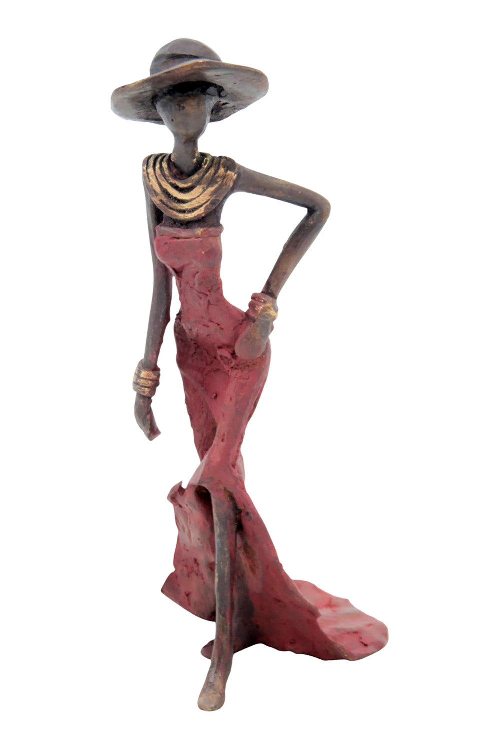 Bronze 15 cm rouge n°1 Bronzes d'Afrique