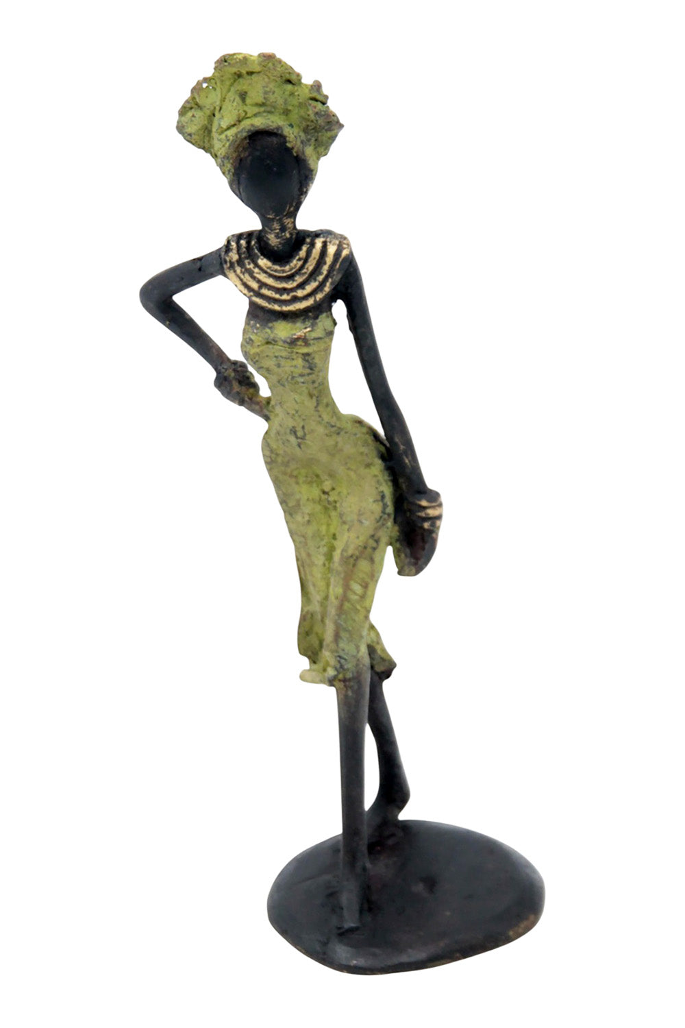 Bronze 15 cm vert n°6 Bronzes d'Afrique