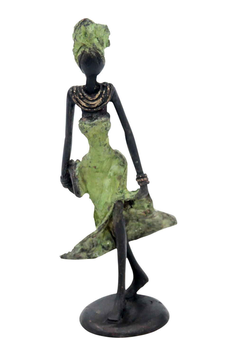 Bronze 15 cm vert n°14 Bronzes d'Afrique